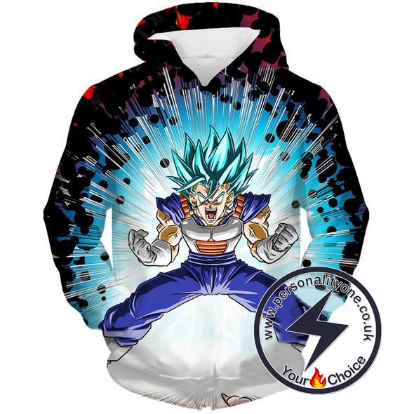 Dragon Ball Z - SSJ Blue Vegito 3D - Hoodies